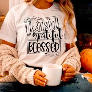 Thanksgiving T-shirt Thankful Grateful blessed T-shirt